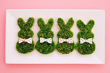 moss bunny cookies