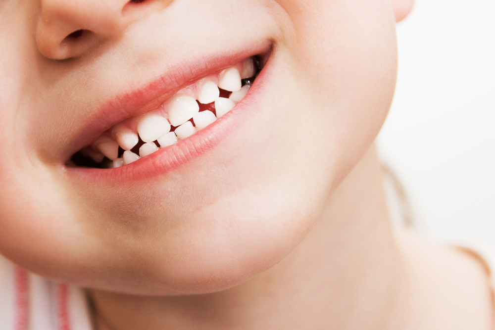 baby teeth closeup