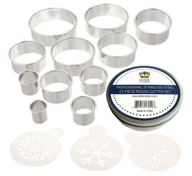 Ultra Cuisine 11-Piece Round Cookie Cutter Set