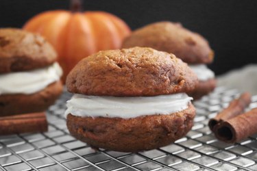 Spiced Pumpkin Whoopie Pies With Maple Frosting Recipe