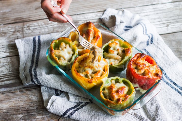 Philly Chicken Stuffed Peppers