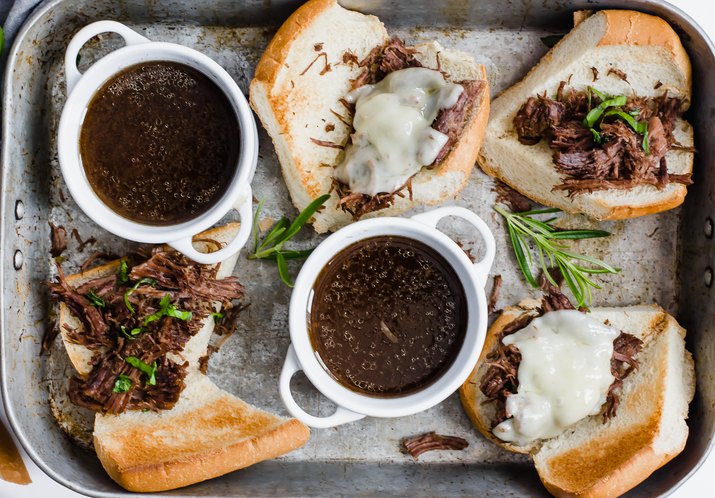 Instant Pot French Dip Sandwiches