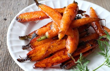 Garam Masala Glazed Baby Carrots