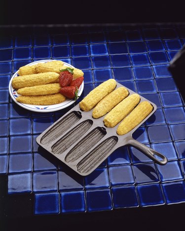 Corn sticks in pan